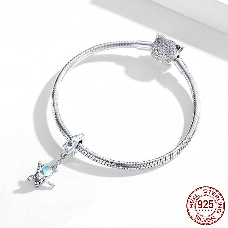 Charm astronauta argento