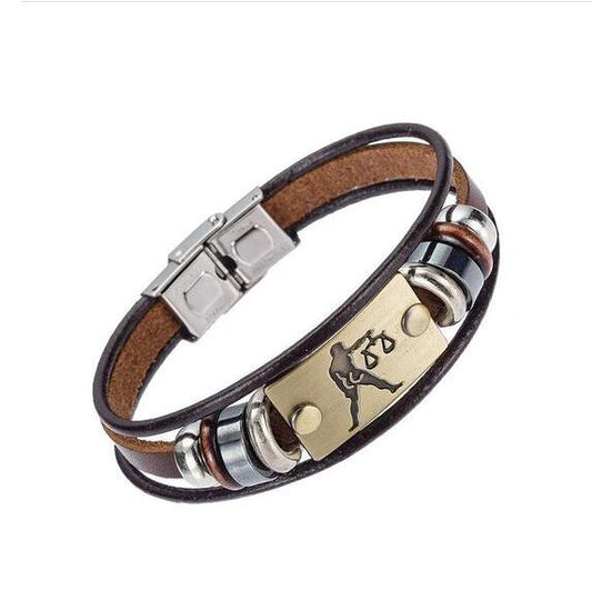 Bracciale Zodiaco Pelle