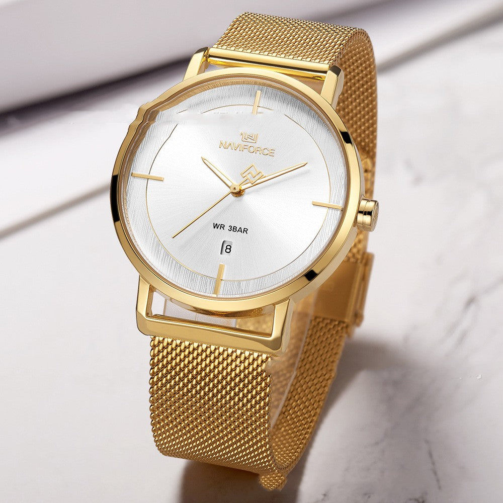 Orologio con calendario impermeabile semplice