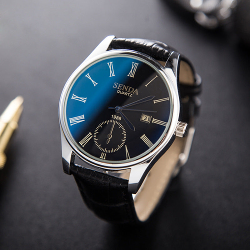Orologio uomo retro con calendario