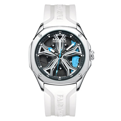Orologio luminoso impermeabile al quarzo con quadrante calibrato