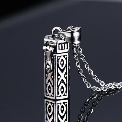 Collana ciondolo scatola vintage