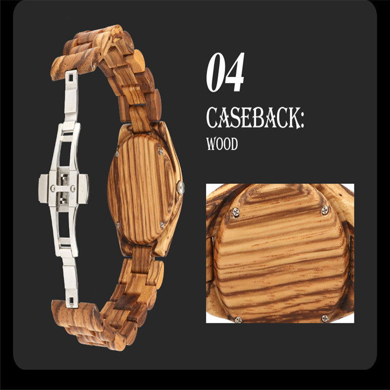 Orologio in legno e acciaio