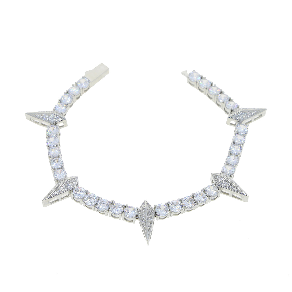 Bracciale Punk con Strass