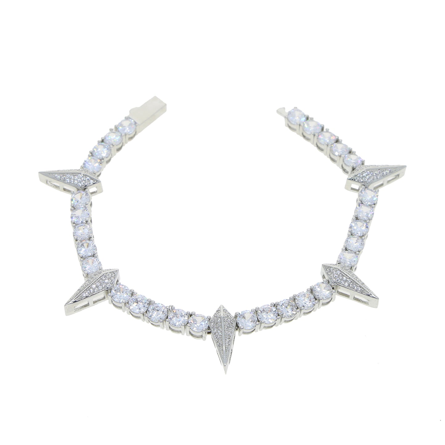 Bracciale Punk con Strass