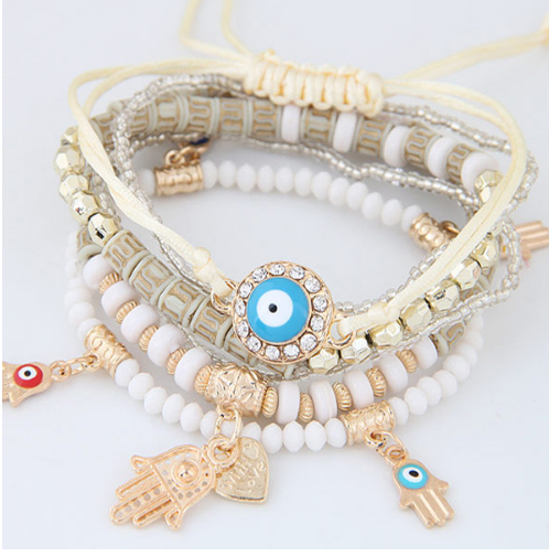 Braccialetto charm multistrato