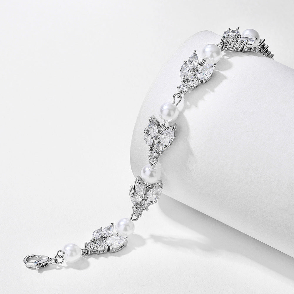Collana zirconi micro-incastonata