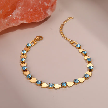 Bracciale zircone colorato