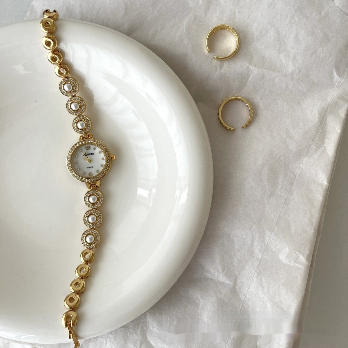 Orologio da Donna con Perle Naturali