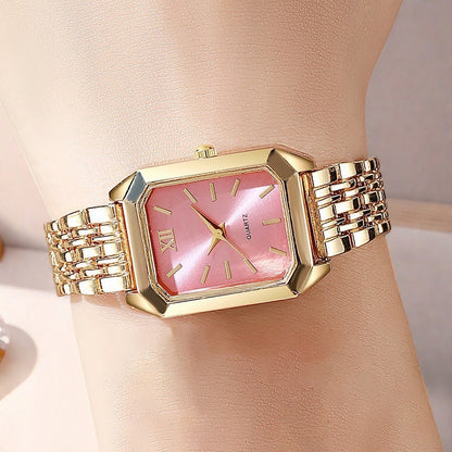Orologio quadrato al quarzo da donna