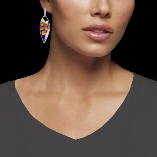 Orecchini girasole boho