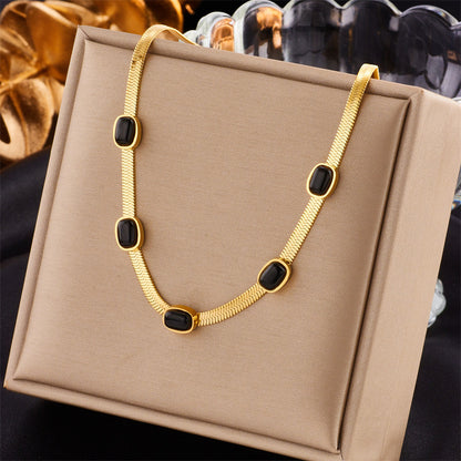 Collana doppio pendente quadrato