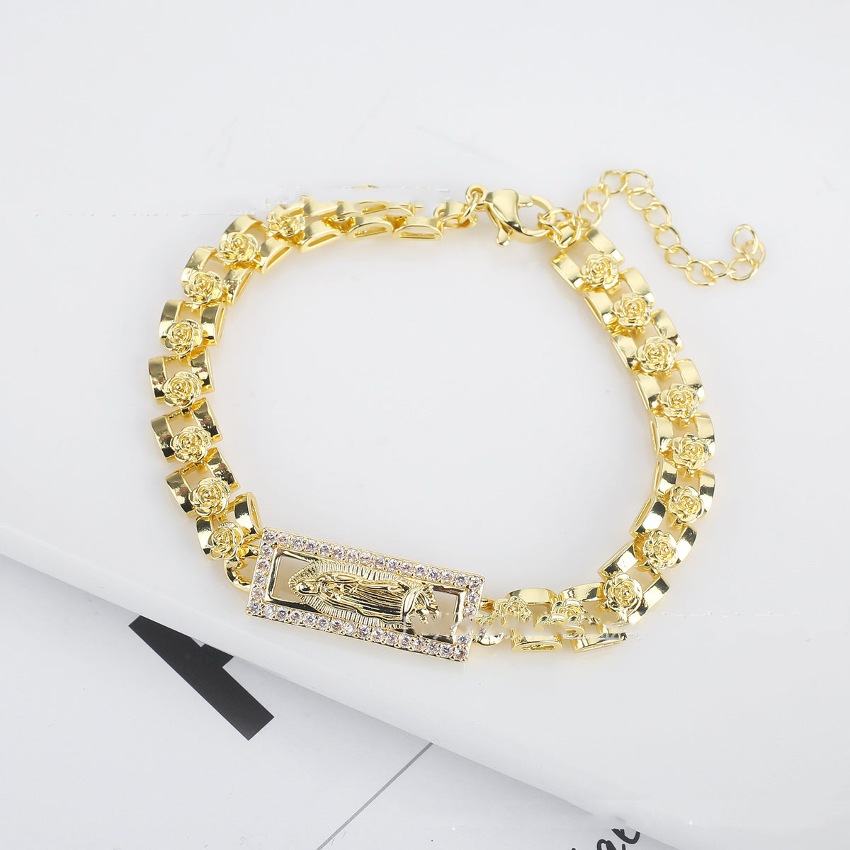 Bracciale catena rose