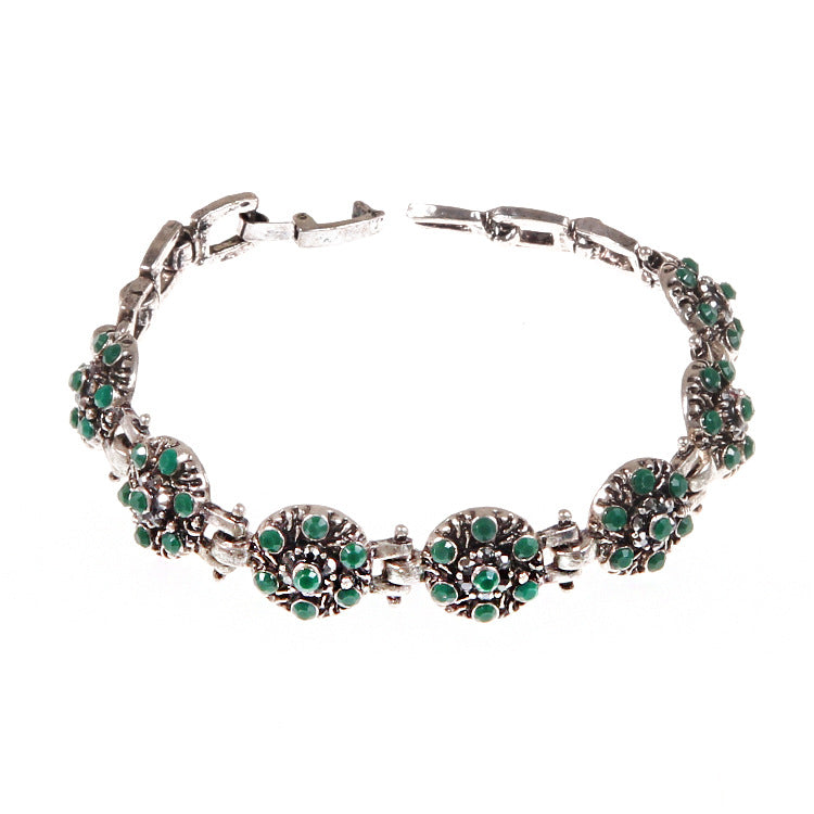 Bracciale fiori cristalli