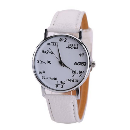 Orologio con simboli matematici