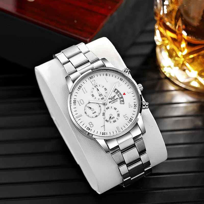 Orologio uomo al quarzo casual multifunzione