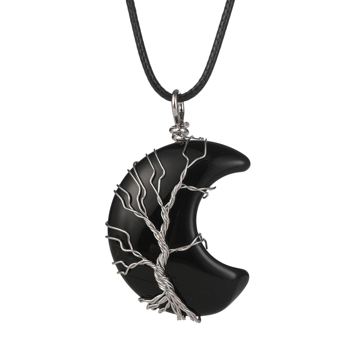 Collana luna e pietra naturale