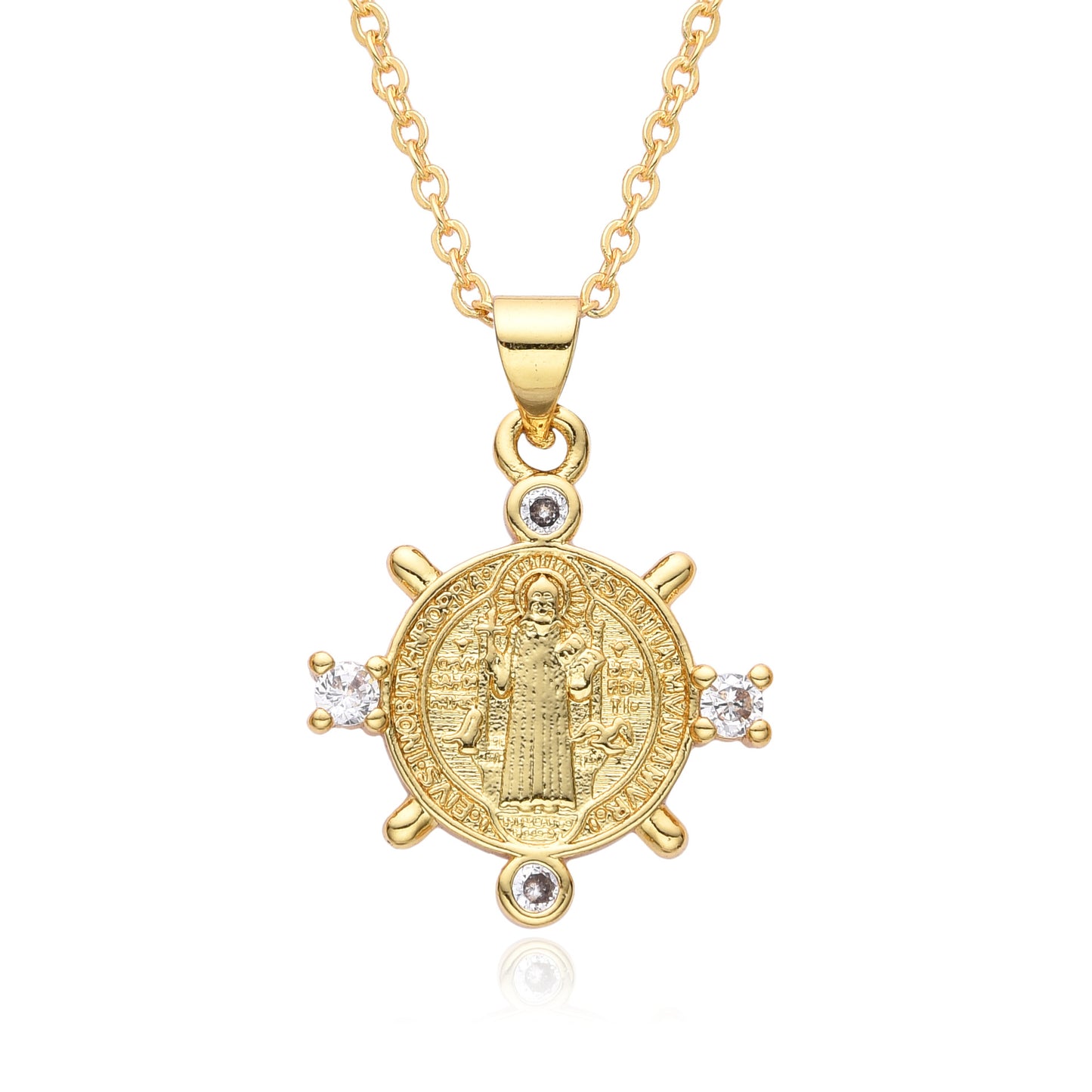 Collana rame zirconi micro da donna