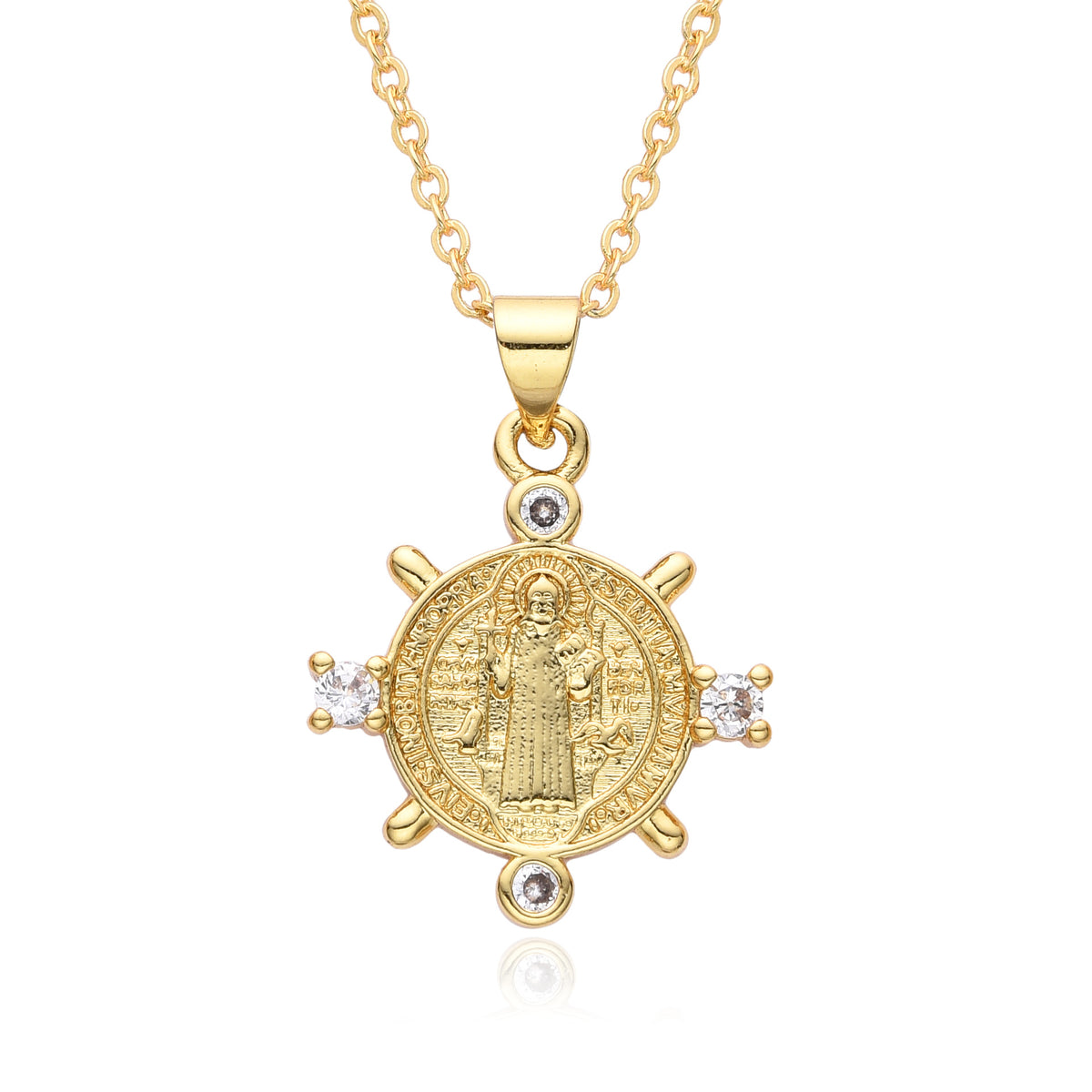 Collana rame zirconi micro da donna
