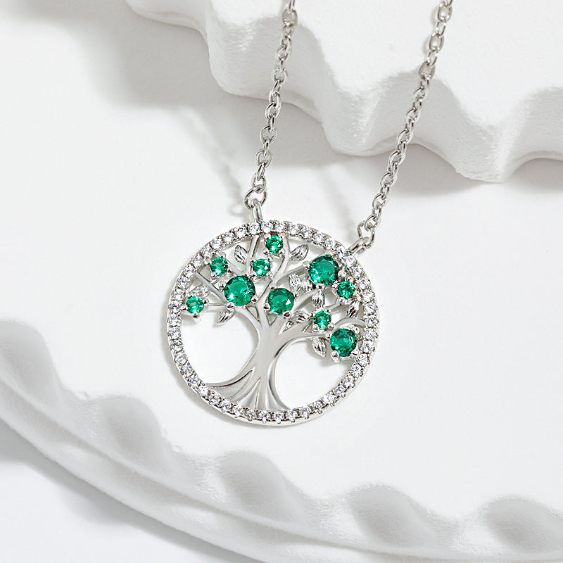 Collana albero della vita zirconi