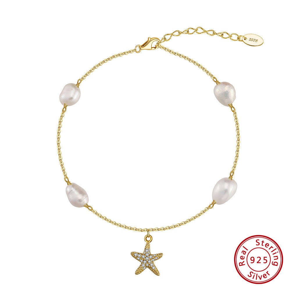 Cavigliera stella perla