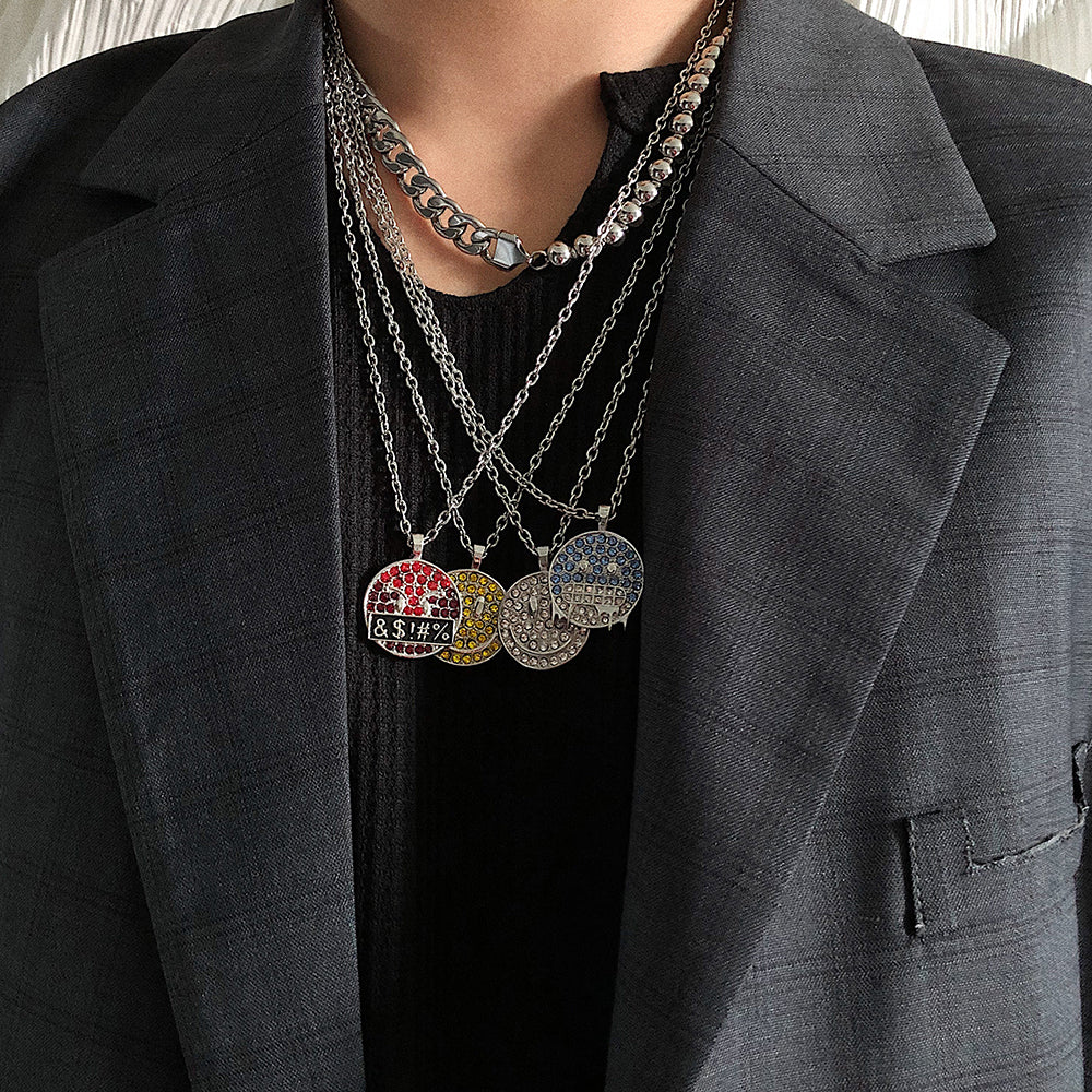 Collana multicolore titanio