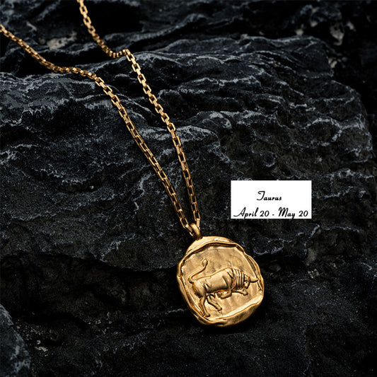 Collana pendente zodiaco ovale