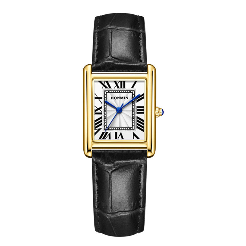 Orologio in pelle impermeabile di coppia