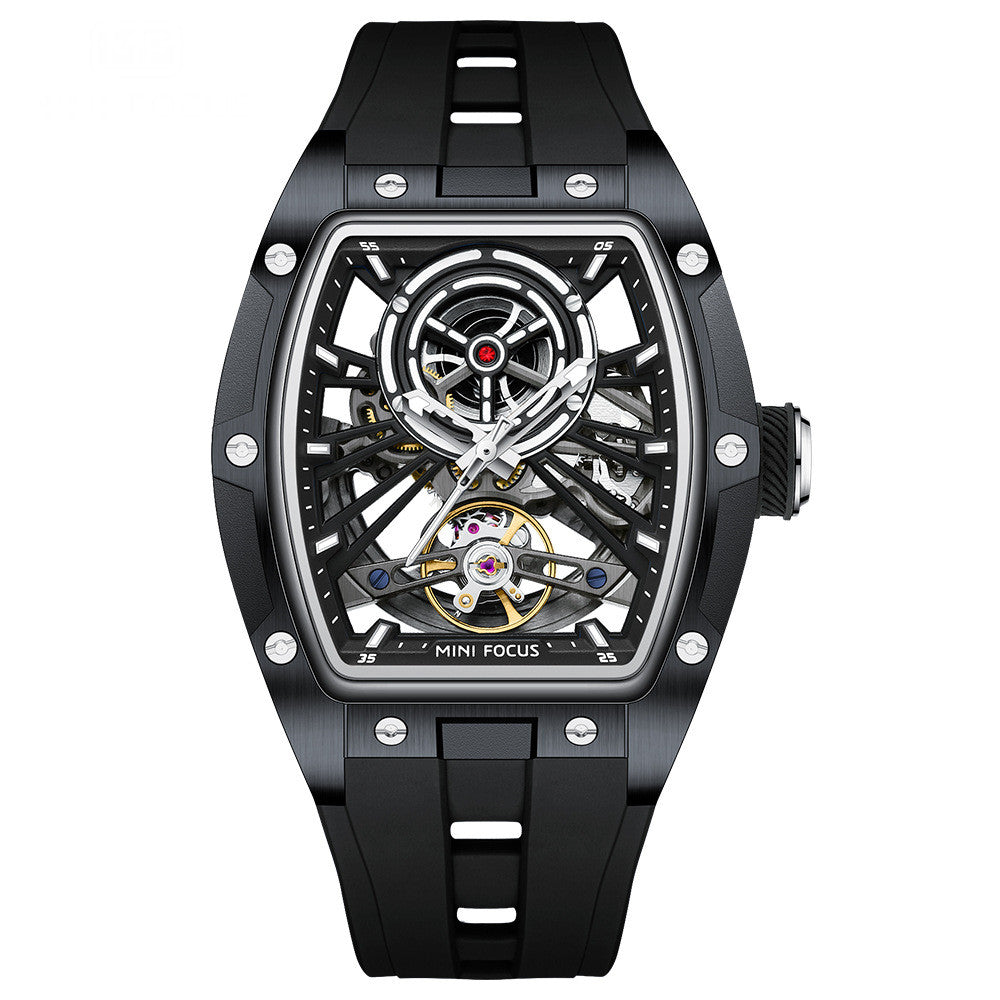 Orologio automatico scheletrato in acciaio da uomo