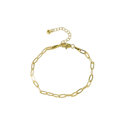 Bracciale catena traforata spessa