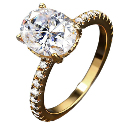 Anello moissanite da donna