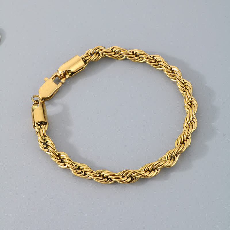 Bracciale catena intrecciata