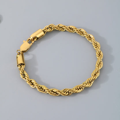 Bracciale catena intrecciata
