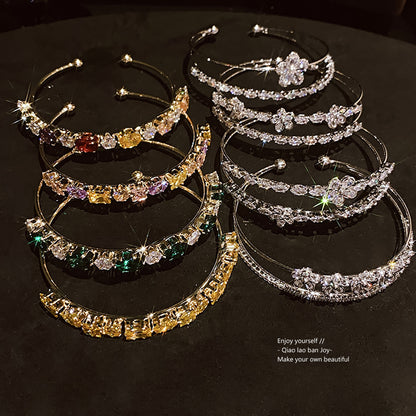 Bracciale Doppio Fiore Zircone