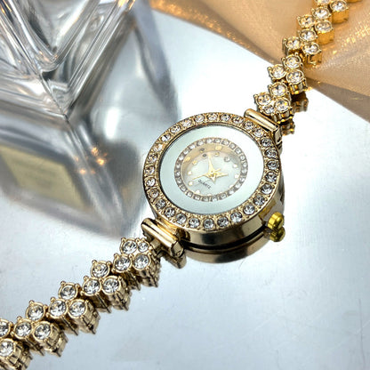 Orologio al quarzo con strass cristallo