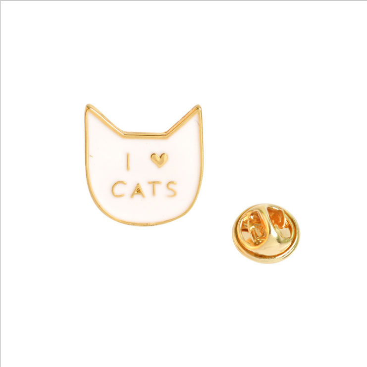 Spilla gatto cartoon gocciolante