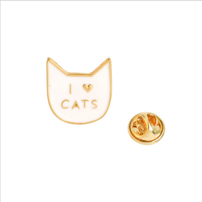 Spilla gatto cartoon gocciolante
