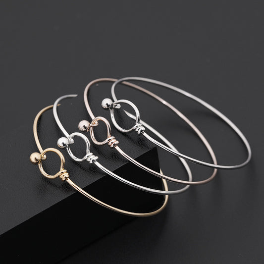 Bracciale cuore nodo aperto