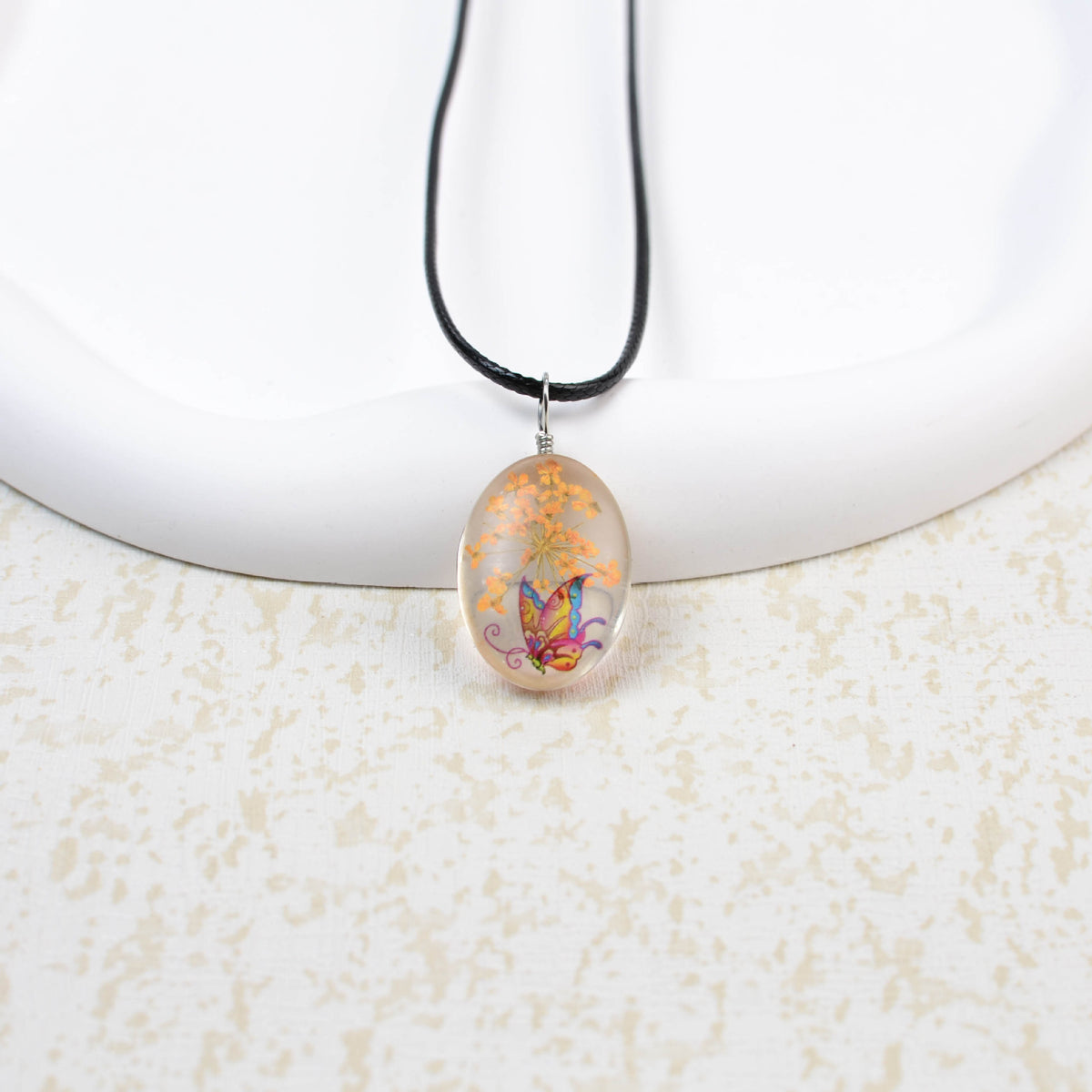 Collana Farfalla e Fiore