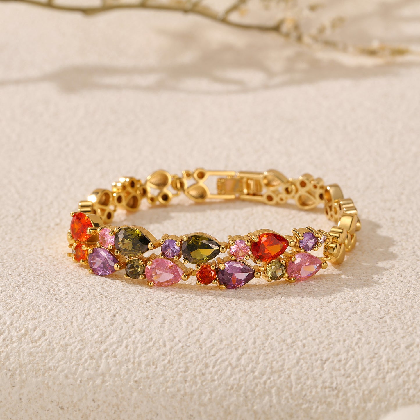 Bracciale cristallo doppio donna