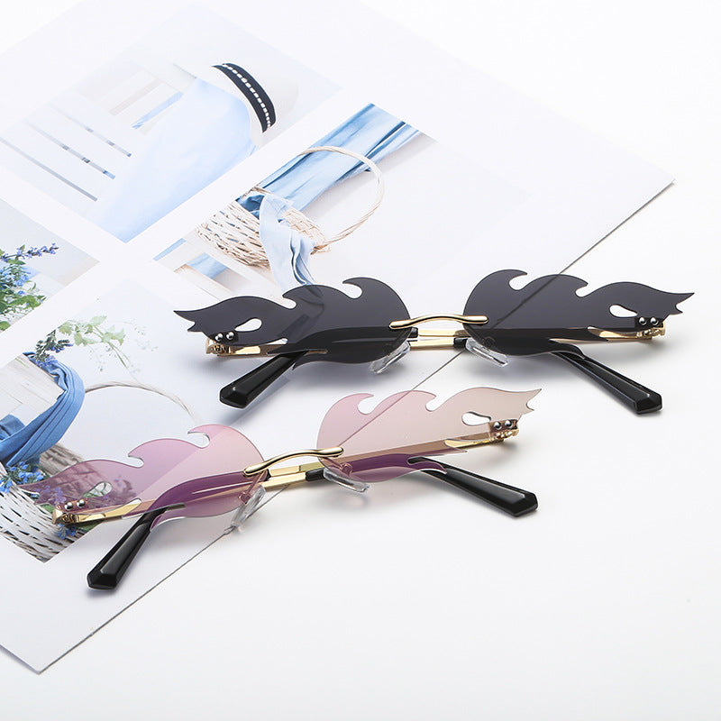 Occhiali da sole rimless metallo