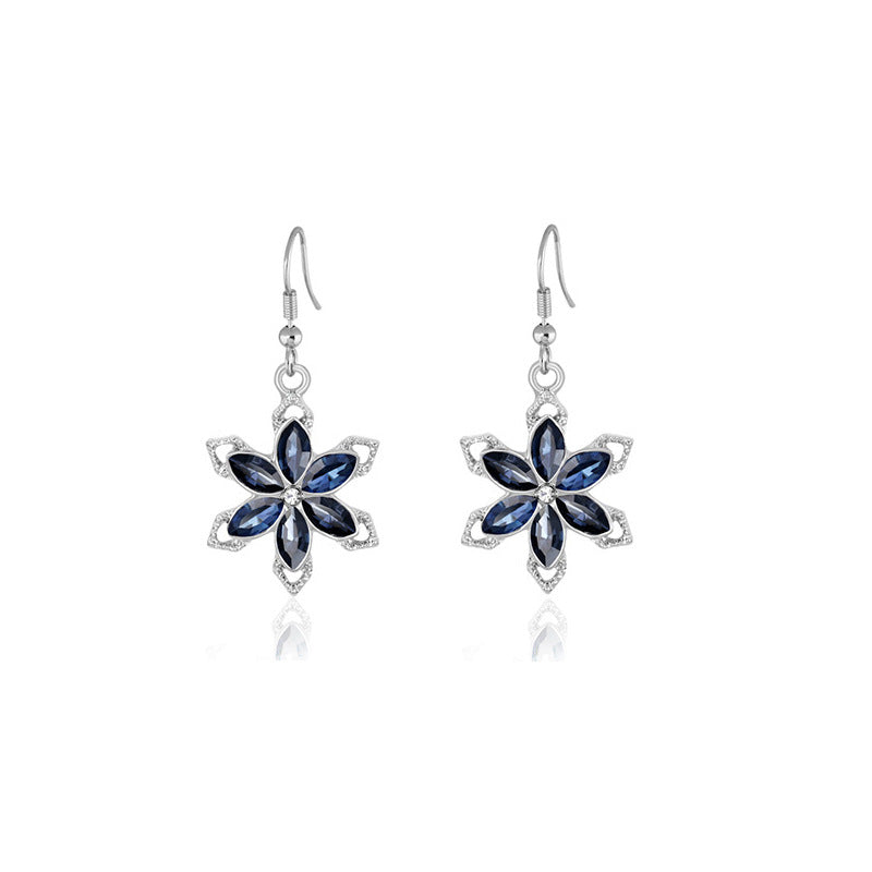 Set fiore con diamanti