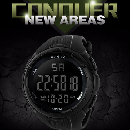 Orologio sportivo quadrante grande nero