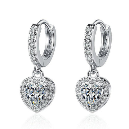 Orecchini zircone cuore