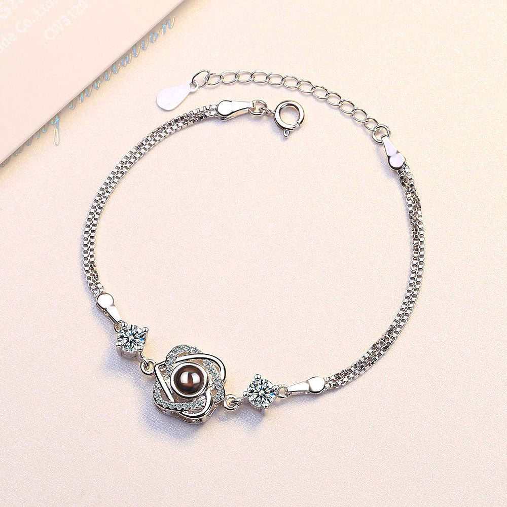 Bracciale cuore proiezione memoria