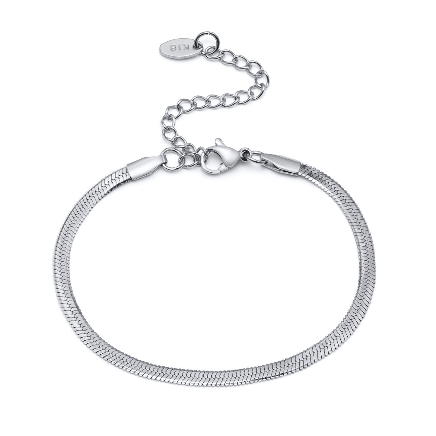 Bracciale acciaio serpente