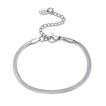 Bracciale acciaio serpente