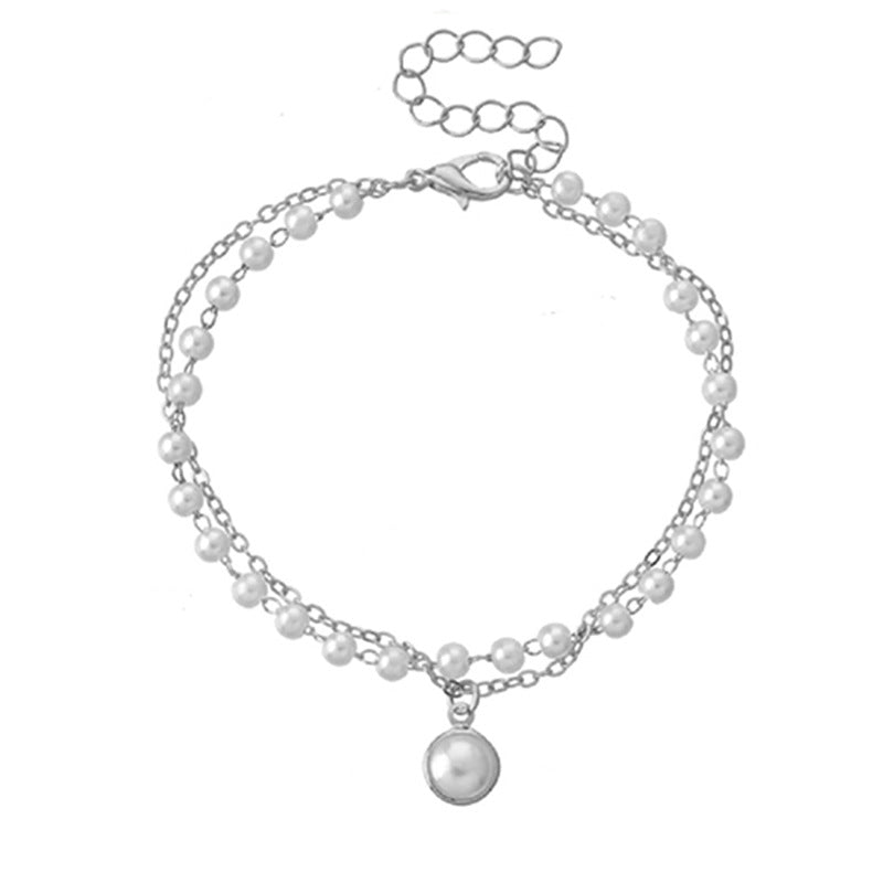 Collana doppia perla stratificata