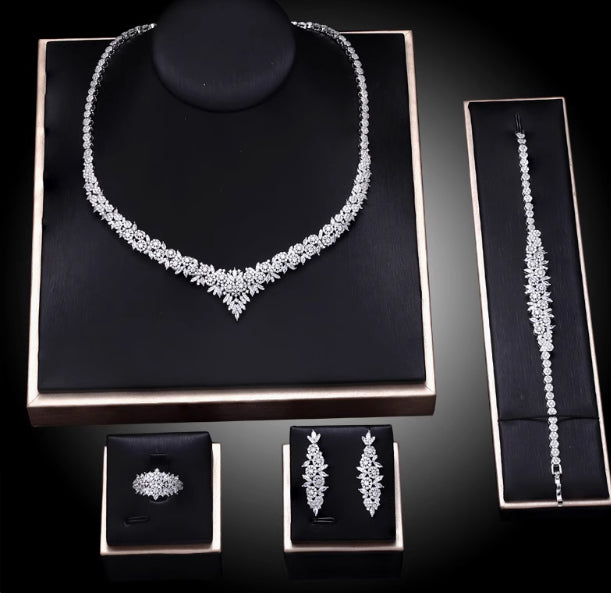 Parure sposa zircone