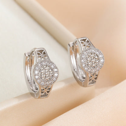 Orecchini zircone traforati